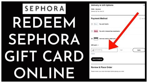 how to redeem sephora birthday gift online